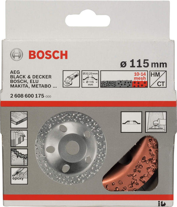 Bosch lončasta ploča sa tvrdim metalom 115 x 22,23 mm; grubo, pljosnato - 2608600175 Lončasta ploča BOSCH BOSCH-2608600175 Madras doo Beograd