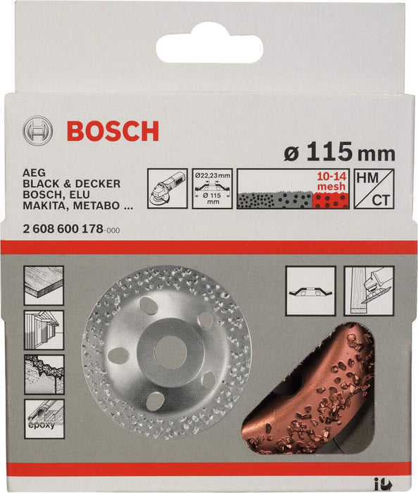 Bosch lončasta ploča sa tvrdim metalom 115 x 22,23 mm; grubo, zakošeno - 2608600178 Lončasta ploča BOSCH BOSCH-2608600178 Madras doo Beograd