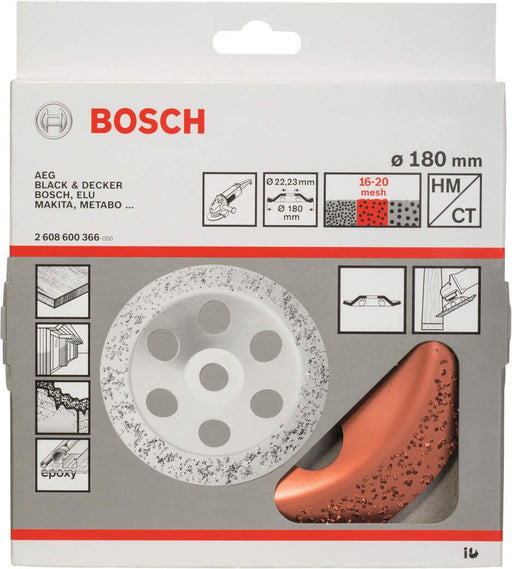 Bosch lončasta ploča sa tvrdim metalom 180 x 22,23 mm; srednje, zakošeno - 2608600366 Lončasta ploča BOSCH BOSCH-2608600366 Madras doo Beograd