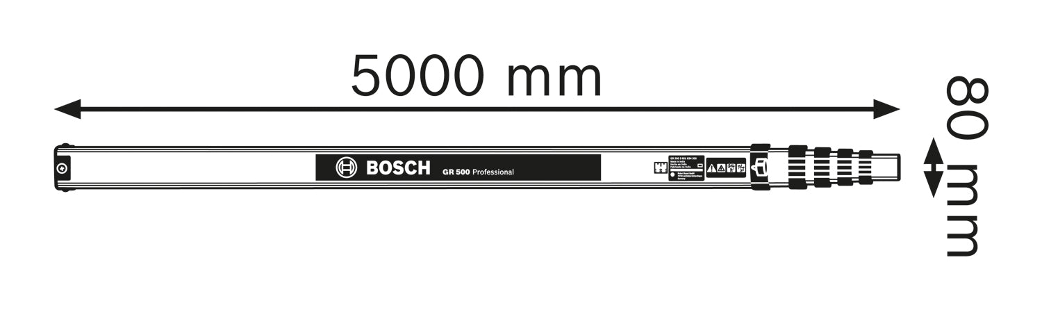 BOSCH Merna letva GR 500 Prof (bosch-0601094300) Optički nivelir BOSCH Madras doo Beograd