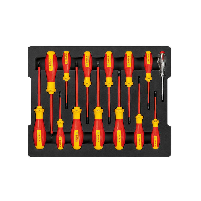 BOSCH Mešoviti komplet VDE odvrtača od 14 kom. - Odvrtač VDE Screwdriver Set mixed 14pc (1600A02NF9) Madras doo Beograd Madras doo Beograd