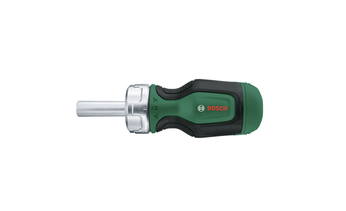 BOSCH Odvrtač za ispupčene zupčanike + 6 bitova - Odvrtač Stubby Bit Ratchet Screwdriver + (1600A032UY) Madras doo Beograd Madras doo Beograd