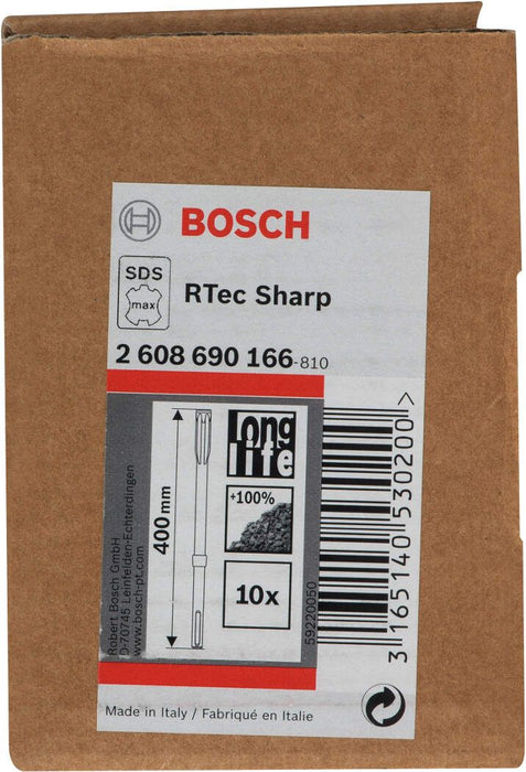 Bosch pljosnato dleto SDS-max RTec Sharp 400 mm - 2608690166 Pribor BOSCH BOSCH-2608690166 Madras doo Beograd