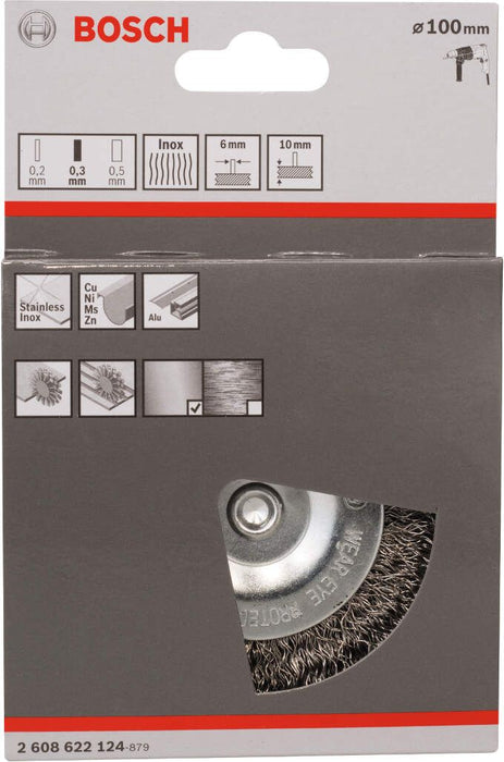 Bosch pločasta četka 100 mm, 0,3 mm, 10 mm - 2608622124 Pločasta četka BOSCH Madras doo Beograd