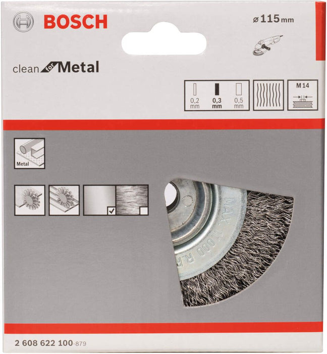 Bosch pločasta četka 115 mm, 0,3 mm, M14 - 2608622100 Pločasta četka BOSCH BOSCH-2608622100 Madras doo Beograd