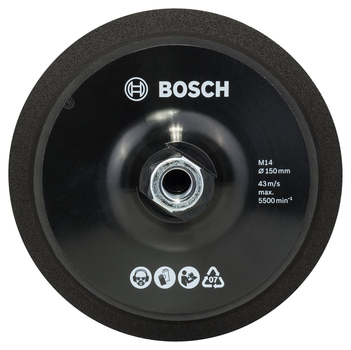 BOSCH Potporni tanjir M14, Ø 150 mm, sa sistemom prihvata na čičak - M14 čičak za sunđere za poliranje 170 mm (2608612027) Madras doo Beograd Madras doo Beograd