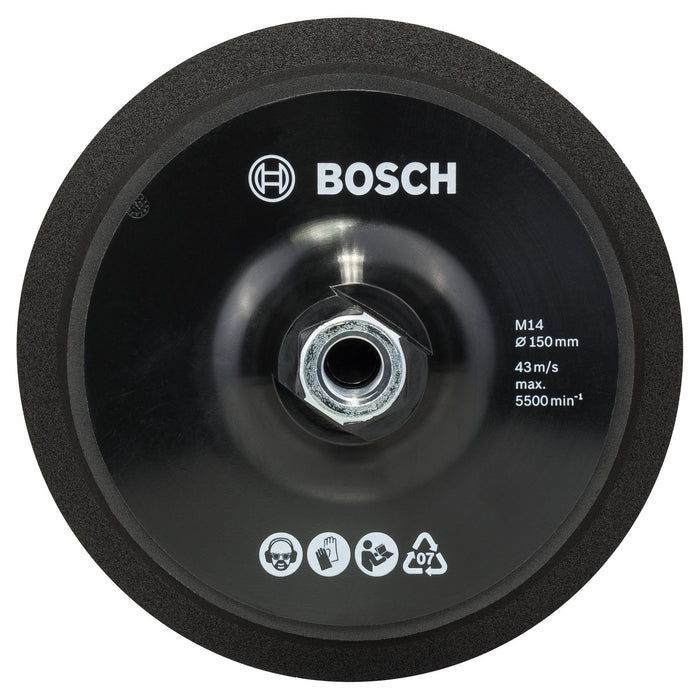 BOSCH Potporni tanjir M14, Ø 150 mm, sa sistemom prihvata na čičak - M14 čičak za sunđere za poliranje 170 mm (2608612027) Madras doo Beograd Madras doo Beograd