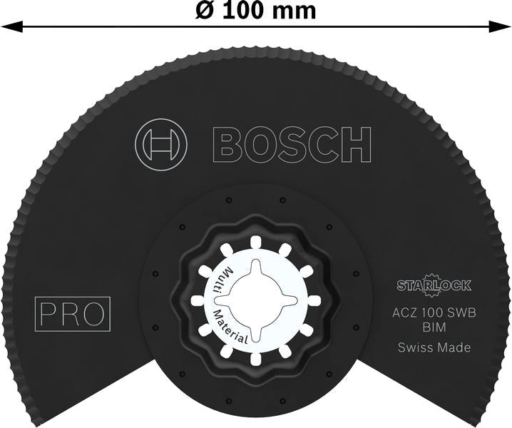 BOSCH PRO ACZ 100 SWB list testere za višenamenski alat, 100 mm - Segment lista testere RB - 1ER ACZ100 SW (2608669123) Madras doo Beograd Madras doo Beograd
