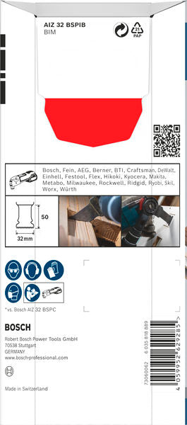 BOSCH PRO AIZ 32 BSPIB list testere za uranjajuće rezove, 32×50 mm, 5 kom. - List testere za uranjanje RB - 5ER AIZ32 (2608669071) Madras doo Beograd Madras doo Beograd