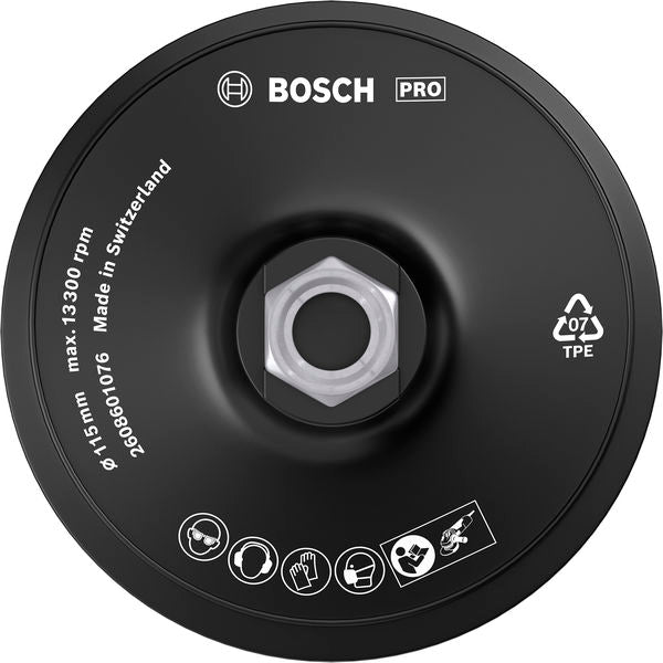 BOSCH PRO Backing Pad, 115 mm, M14, čičak traka - Tanjir sa čičak-prihvatom 115 mm (2608601076) Power Tools BOSCH Madras doo Beograd