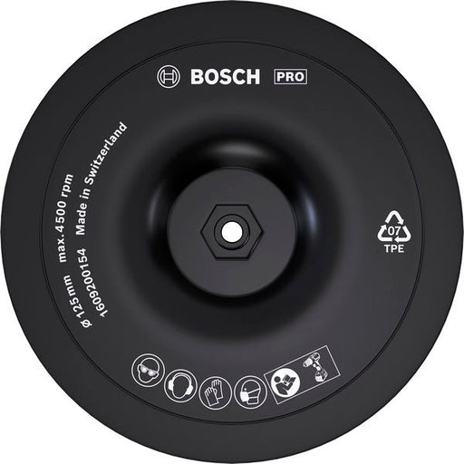 BOSCH PRO Backing Pad, 125×8 mm, čičak-traka - Potporni tanjir 125 mm, čičak (1609200154) Power Tools BOSCH Madras doo Beograd