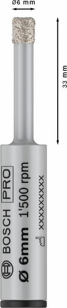 BOSCH PRO Ceramic dry burgija, 6×33×13 mm - Dijamantska burgija PRO Ceramic (2608599053) Power Tools BOSCH Madras doo Beograd