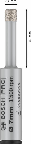 BOSCH PRO Ceramic dry burgija, 7×33×13 mm - Dijamantska burgija PRO Ceramic (2608599054) Power Tools BOSCH Madras doo Beograd