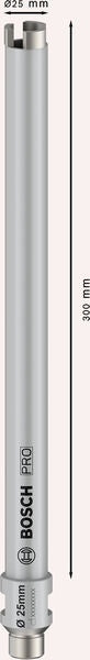 BOSCH PRO Core Cutter wet, 25×300 mm, G 1/2" - (2608601797) Power Tools BOSCH Madras doo Beograd