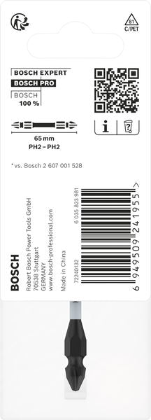 BOSCH PRO dvostrani Impact nastavak sa Pick and Click indeksom, PH2, 65 mm - Umetak uvrtača PRO PH2 Impact (2608522526) Madras doo Beograd Madras doo Beograd
