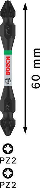 BOSCH PRO dvostrani Impact nastavak sa Pick and Click indeksom, PZ2, 65 mm - Umetak uvrtača PRO PZ2 Impact (2608522549) Madras doo Beograd Madras doo Beograd