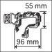 BOSCH PRO EPH vešalica za kablove, 20 kablova NYM 3×1,5 mm² - (1600A032GD) Madras doo Beograd Madras doo Beograd