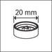 BOSCH PRO FPV-20 podloška, 20 mm - (1600A032GJ) Madras doo Beograd Madras doo Beograd