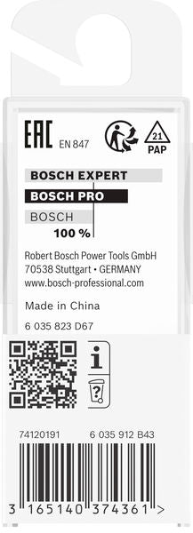 BOSCH PRO glodalo za glodanje u ravni sa ležajevima na dnu, Ø 12,7×L 12,7, prihvat 6 mm - Glodalo za ivice 6x12,7x56 (2608628463) Madras doo Beograd Madras doo Beograd