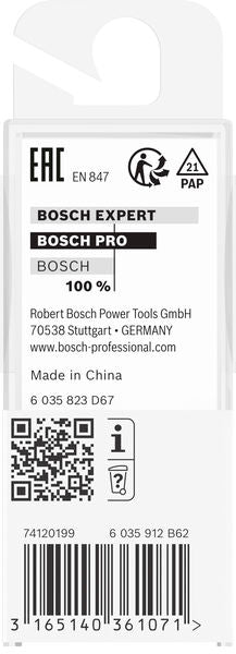 BOSCH PRO glodalo za glodanje u ravni sa ležajevima na dnu, Ø 1/2"×L 1/2", prihvat 1/4" - Glodala za glod.uz površi 6,35x12,7x56 (2608628637) Madras doo Beograd Madras doo Beograd