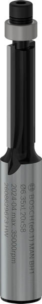 BOSCH PRO glodalo za glodanje u ravni sa ležajevima na dnu, Ø 6,35×L 20, prihvat 8 mm - Glodala za glod.uz površi Flush Trim Bit (2608629673) Madras doo Beograd Madras doo Beograd