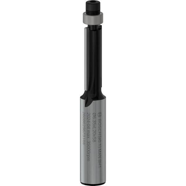 BOSCH PRO glodalo za glodanje u ravni sa ležajevima na dnu, Ø 6,35×L 20, prihvat 8 mm - Glodala za glod.uz površi Flush Trim Bit (2608629673) Madras doo Beograd Madras doo Beograd
