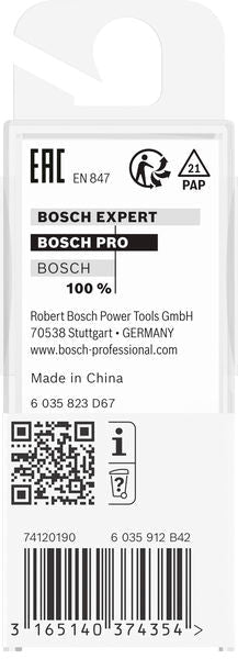 BOSCH PRO glodalo za glodanje u ravni sa ležajevima na dnu, Ø 9,5×L 13,7, prihvat 6 mm - Glodalo za ivice 6x9,5x56 (2608628462) Madras doo Beograd Madras doo Beograd