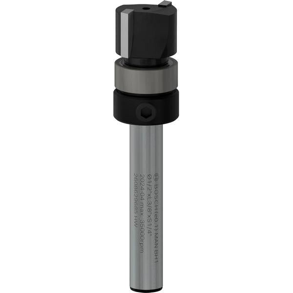 BOSCH PRO glodalo za glodanje u ravni sa ležajevima na vrhu, Ø 1/2×L 38", prihvat 1/4" - Glodala za glod.uz površi Pattern bit (2608629685) Madras doo Beograd Madras doo Beograd