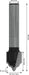 BOSCH PRO glodalo za kanale i useke, R 2,4, prihvat 8 mm - Profilno glodalo 8x12,7x46 (2608628398) Madras doo Beograd Madras doo Beograd
