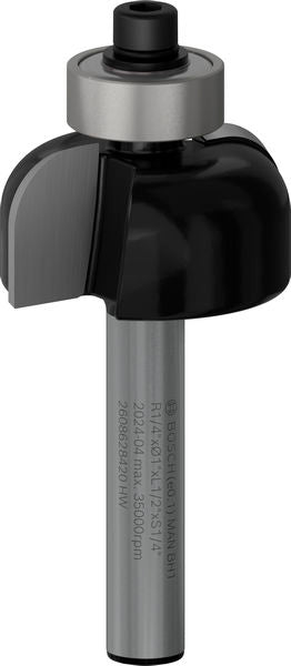 BOSCH PRO glodalo za kanale, R 1/4″, prihvat 1/4″ - Glod.za poluok.kan+vođica 6,35x25,4x54 (2608628420) Madras doo Beograd Madras doo Beograd