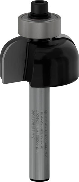 BOSCH PRO glodalo za kanale, R 6,4, prihvat 6 mm - Glod.za poluok.kan+vođica 6x25,4x54 (2608628455) Madras doo Beograd Madras doo Beograd