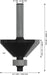 BOSCH PRO glodalo za obaranje ivica, 45°, prihvat 1/4″ - Glodalo za ivice 6,35x34,9x56 (2608628416) Madras doo Beograd Madras doo Beograd
