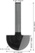 BOSCH PRO glodalo za poluokrugle kanale, R 1/2″, prihvat 1/4″ - Glod.za poluok.kan+vođica 6,35x25,4x49 (2608628634) Madras doo Beograd Madras doo Beograd