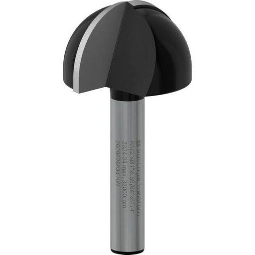 BOSCH PRO glodalo za poluokrugle kanale, R 1/2″, prihvat 1/4″ - Glod.za poluok.kan+vođica 6,35x25,4x49 (2608628634) Madras doo Beograd Madras doo Beograd