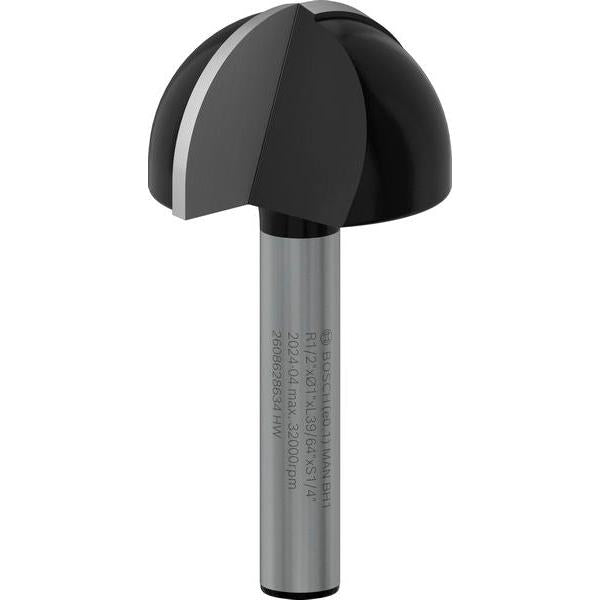 BOSCH PRO glodalo za poluokrugle kanale, R 1/2″, prihvat 1/4″ - Glod.za poluok.kan+vođica 6,35x25,4x49 (2608628634) Madras doo Beograd Madras doo Beograd