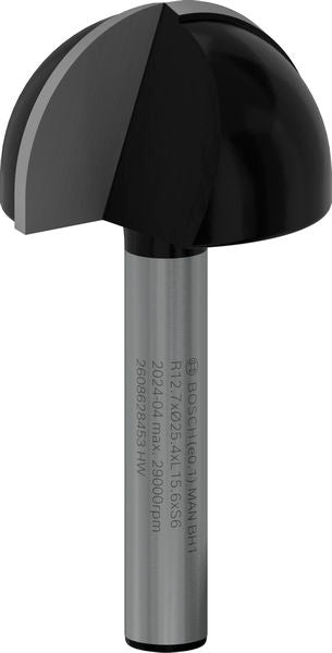 BOSCH PRO glodalo za poluokrugle kanale, R 12,7, prihvat 6 mm - Glod.za poluok.kan+vođica 6x25,4x49 (2608628453) Madras doo Beograd Madras doo Beograd