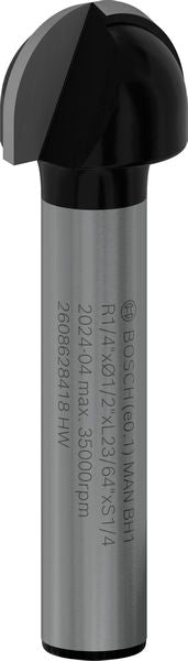 BOSCH PRO glodalo za poluokrugle kanale, R 1/4″, prihvat 1/4″ - Glod.za poluok.kan+vođica 6,35x12,7x40 (2608628418) Madras doo Beograd Madras doo Beograd