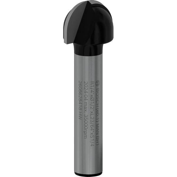 BOSCH PRO glodalo za poluokrugle kanale, R 1/4″, prihvat 1/4″ - Glod.za poluok.kan+vođica 6,35x12,7x40 (2608628418) Madras doo Beograd Madras doo Beograd