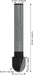 BOSCH PRO glodalo za poluokrugle kanale, R 3/16″, prihvat 1/4″ - Glod.za poluok.kan+vođica 6,35x9,5x45 (2608628632) Madras doo Beograd Madras doo Beograd