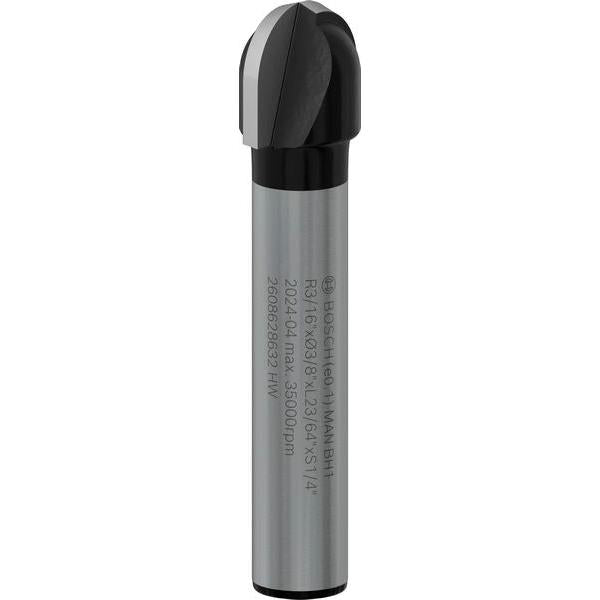 BOSCH PRO glodalo za poluokrugle kanale, R 3/16″, prihvat 1/4″ - Glod.za poluok.kan+vođica 6,35x9,5x45 (2608628632) Madras doo Beograd Madras doo Beograd
