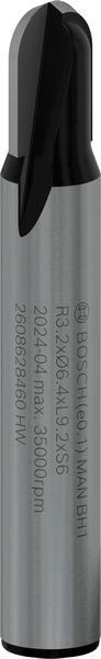 BOSCH PRO glodalo za poluokrugle kanale, R 3,2, prihvat 6 mm - Glod.za poluok.kan+vođica 6x6,35x40 (2608628460) Madras doo Beograd Madras doo Beograd