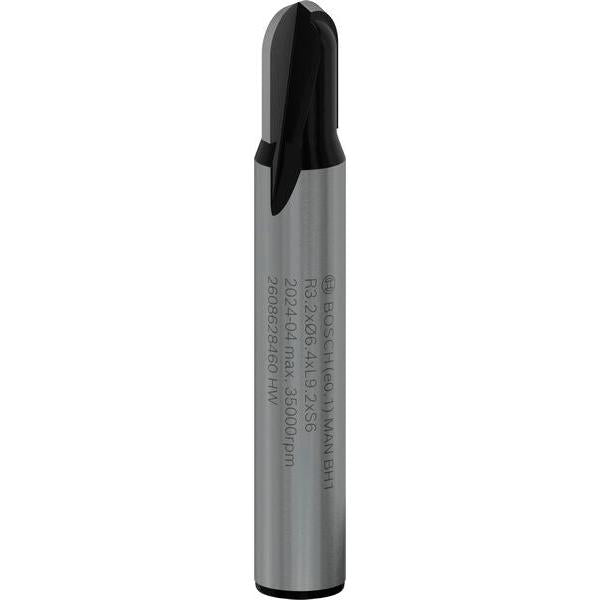 BOSCH PRO glodalo za poluokrugle kanale, R 3,2, prihvat 6 mm - Glod.za poluok.kan+vođica 6x6,35x40 (2608628460) Madras doo Beograd Madras doo Beograd