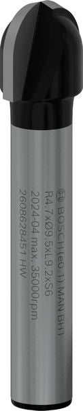 BOSCH PRO glodalo za poluokrugle kanale, R 4,7, prihvat 6 mm - Glod.za poluok.kan+vođica 6x9,5 (2608628451) Madras doo Beograd Madras doo Beograd