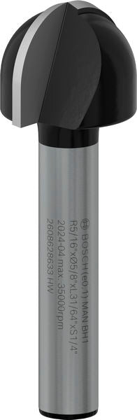 BOSCH PRO glodalo za poluokrugle kanale, R 5/16″, prihvat 1/4″ - Glod.za poluok.kan+vođica 6,35x15,9x45 (2608628633) Madras doo Beograd Madras doo Beograd