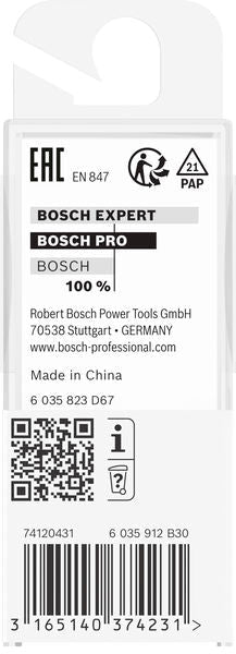 BOSCH PRO glodalo za poluokrugle kanale, R 6,3, prihvat 6 mm - Glod.za poluok.kan+vođica 6x12,7x40 (2608628450) Madras doo Beograd Madras doo Beograd