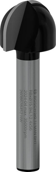 BOSCH PRO glodalo za poluokrugle kanale, R 8, prihvat 6 mm - Glod.za poluok.kan+vođica 6x15,9x45 (2608628452) Madras doo Beograd Madras doo Beograd