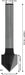 BOSCH PRO glodalo za V-kanale, 90°×Ø 1/2", prihvat 1/4" - V-glodalo za žljebove 6,35x12,7x45 (2608628415) Madras doo Beograd Madras doo Beograd