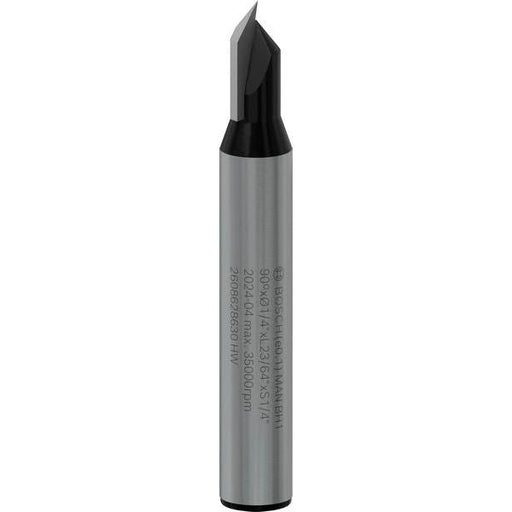 BOSCH PRO glodalo za V-kanale, 90°×Ø 1/4", prihvat 1/4" - V-glodalo za žljebove 6,35x6,3x45 (2608628630) Madras doo Beograd Madras doo Beograd