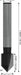 BOSCH PRO glodalo za V-kanale, 90°×Ø 3/8″, prihvat 1/4″ - V-glodalo za žljebove 6,35x9,5x45 (2608628631) Madras doo Beograd Madras doo Beograd