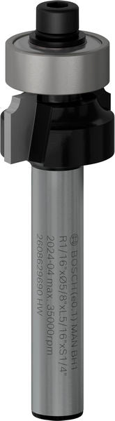BOSCH PRO glodalo za zaobljavanje, R 1/16", prihvat 1/4" - Glodala za zaobljavanje Roundover (2608629690) Madras doo Beograd Madras doo Beograd